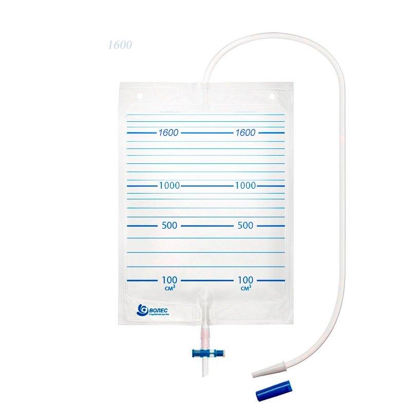 Сечоприймач "ВОЛЕС" 1600 мл з Т-краном стерильний